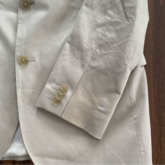 Express Light Tan Tailored Suit Jacket Blazer Formal Workwear - Picture 15 of 15